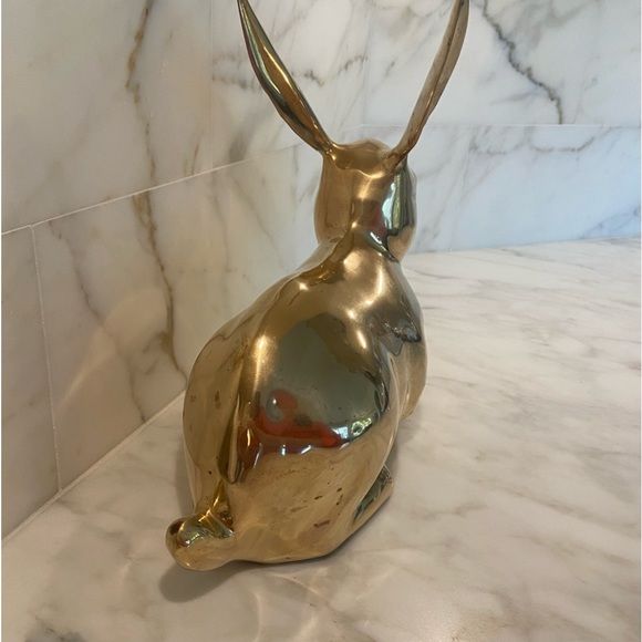 Large Brass Bunny Rabbit - Vintage - Picture 2 of 8